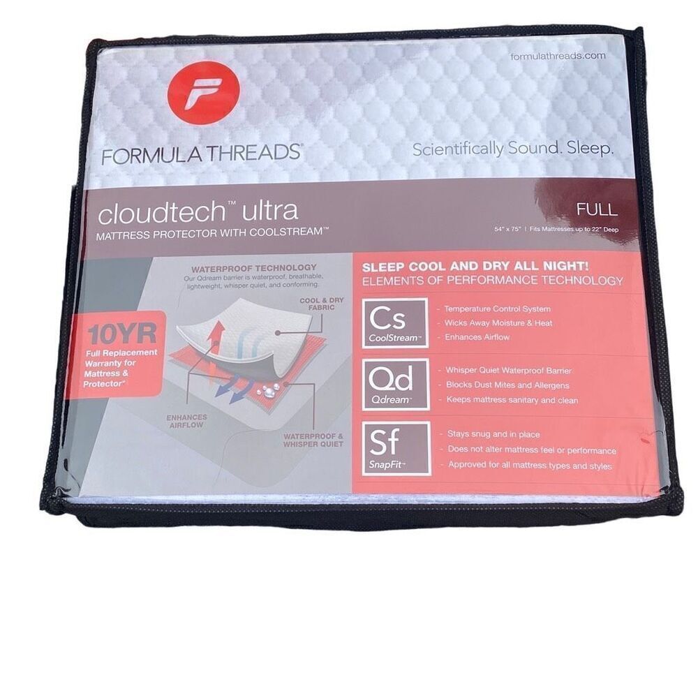 Formula Threads NWT Cloudtech Ultra Full Size 54x75  Waterproof Allergen Proof
